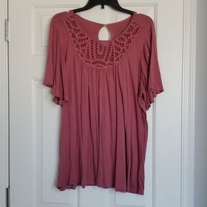 Torrid Flutter Sleeve Blouse 2X